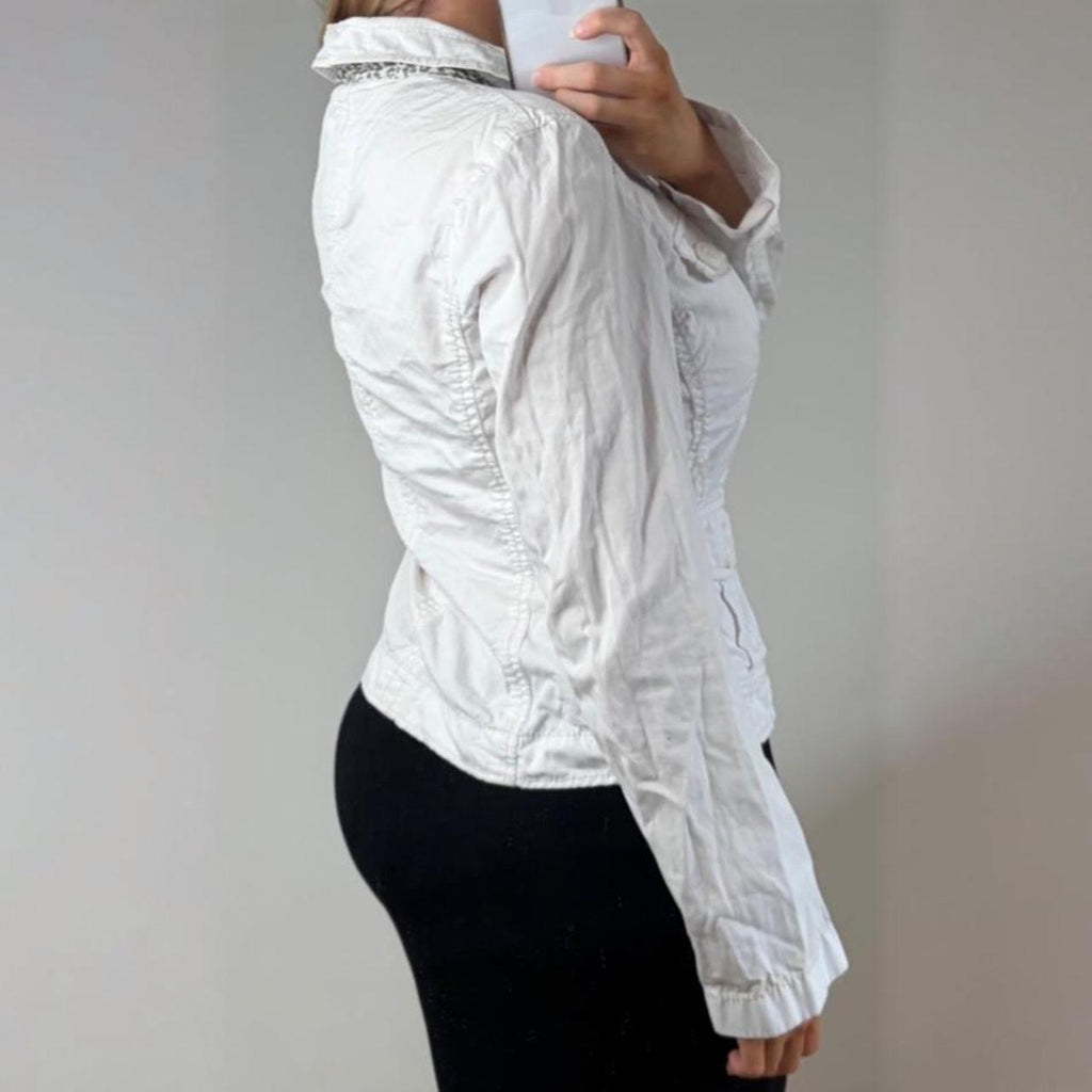 White denim jacket