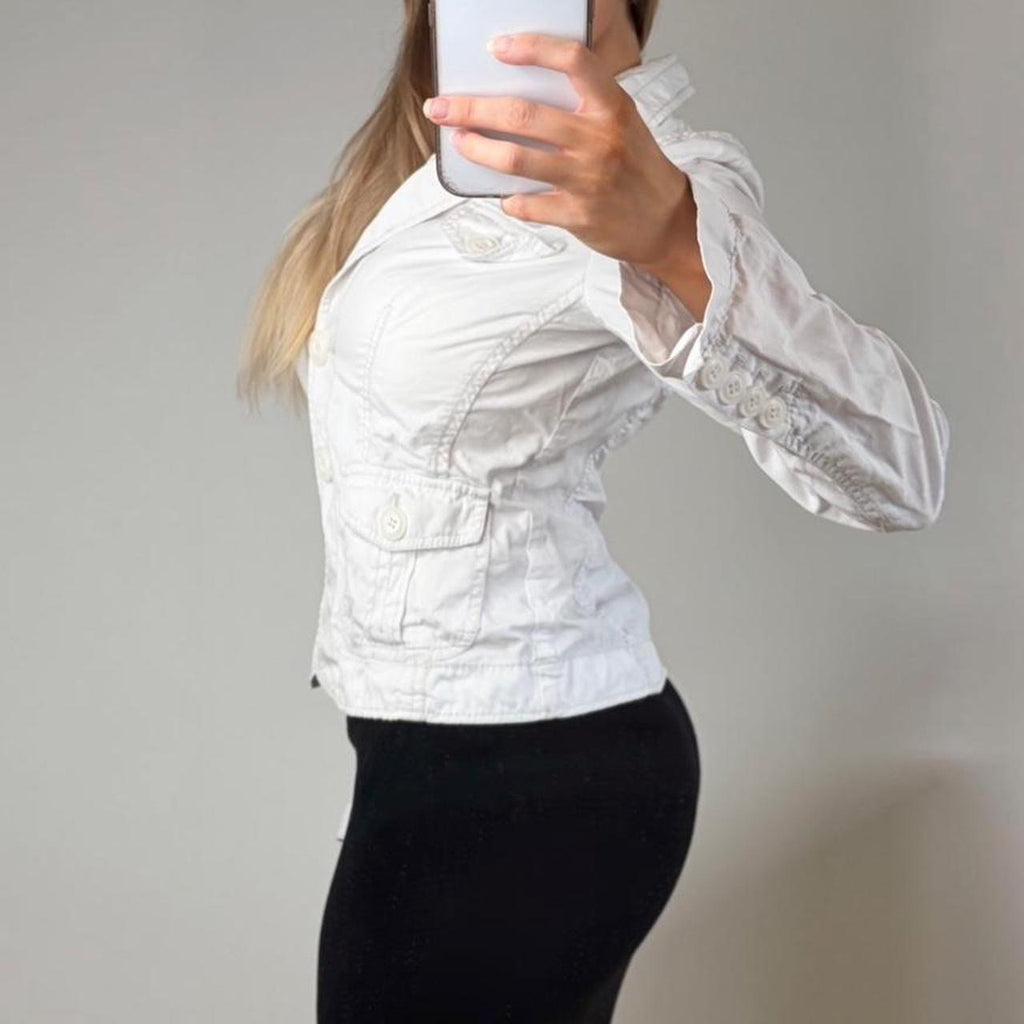 White denim jacket