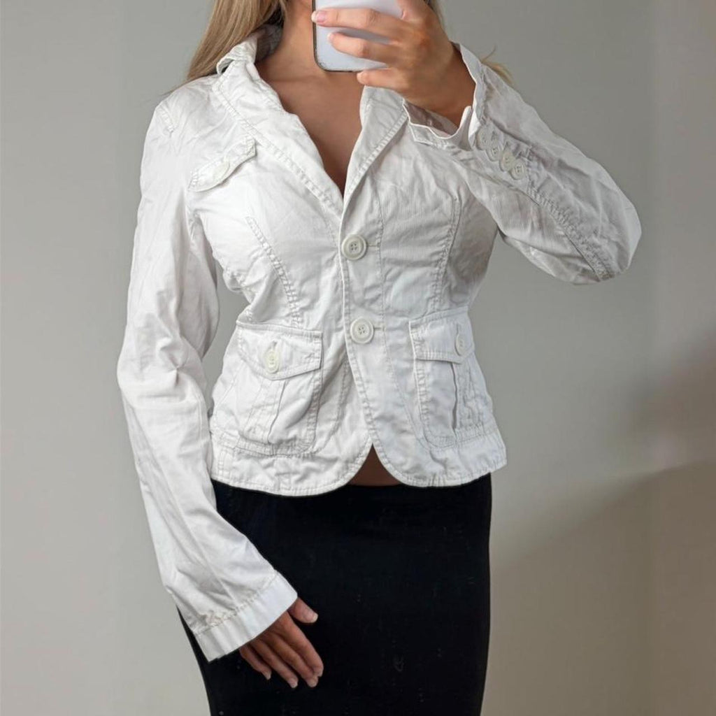 White denim jacket