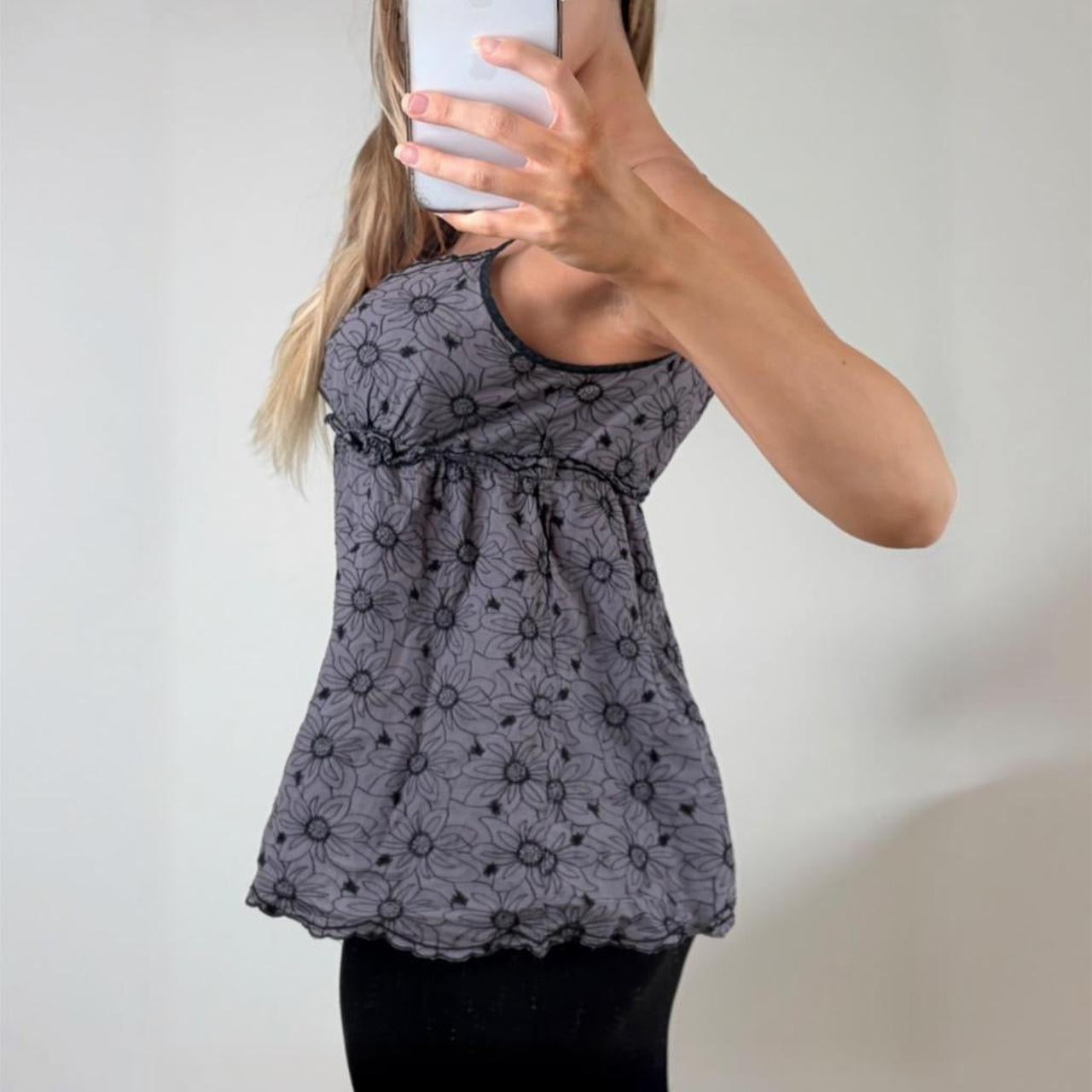 Morgan purple floral cami top