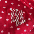 Vintage red polka dot top