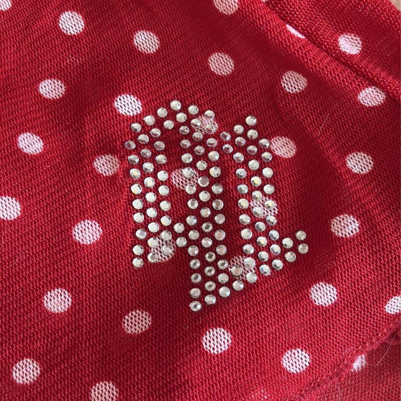 Vintage red polka dot top